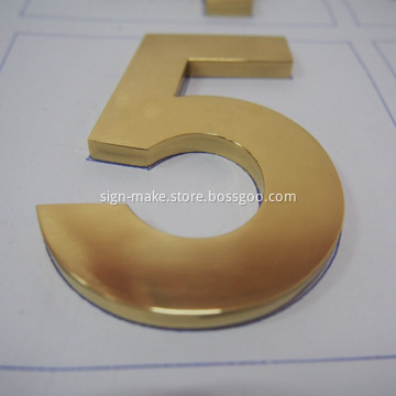 Flat Cut Metal Letters Wholesale